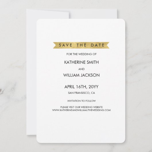 Save The Date Photo Enregistrer La Date | Futur Noël M. et Mme (Dos)