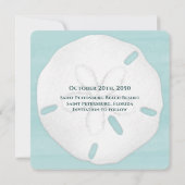 Save The Date Photo Enregistrer la date QR Code Dollar de sable  (Dos)