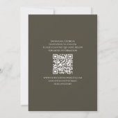 Save The Date Photo Enregistrer la date QR Code Floral Greenery (Dos)