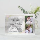 Save The Date Photo Enregistrer la date transparente (Debout devant)