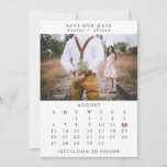 Save The Date Photo Enregistrer Le Calendrier Date<br><div class="desc">Ce mariage simple,  sauf le modèle date dispose d'un design propre et moderne. Customisez-le avec vos informations et faites-le vous-même ! Pour déplacer le coeur,  cliquez sur personnaliser > faire défiler > cliquez sur "customiser plus loin".</div>