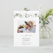 Save The Date Photo Eucalyptus Glow Enregistrer la date 2 (Debout devant)