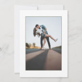 Save The Date Photo Fleur sauvage moderne (Dos)