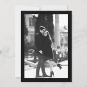 Save The Date Photo Fleurs Noires de Mariage (Dos)