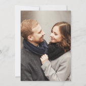 Save The Date Photo Floral Mariage en terre cuite (Dos)