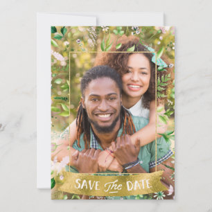 Save The Date Photo florale tropicale Enregistrer la date