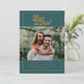 Save The Date Photo Fun Rétro C'est Parti  (Debout devant)