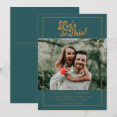 Save The Date Photo Fun Rétro C'est Parti  (Devant / Derrière)