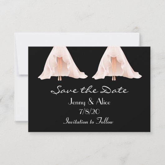 Save The Date Photo gay lesbienne Enregistrer la date (Devant)