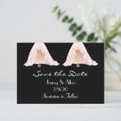 Save The Date Photo gay lesbienne Enregistrer la date (Debout devant)