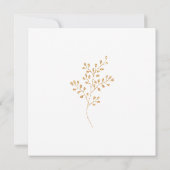 Save The Date *~* PHOTO Gold Wreath Wedding Enregistrer La Date (Dos)