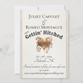 Save The Date Photo & Heart - Crème (Dos)