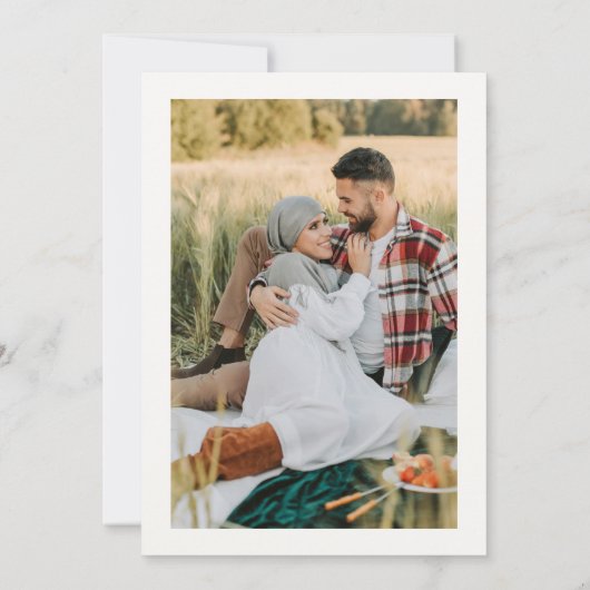 Save The Date Photo Heart Script QR Code Wedding (Dos)