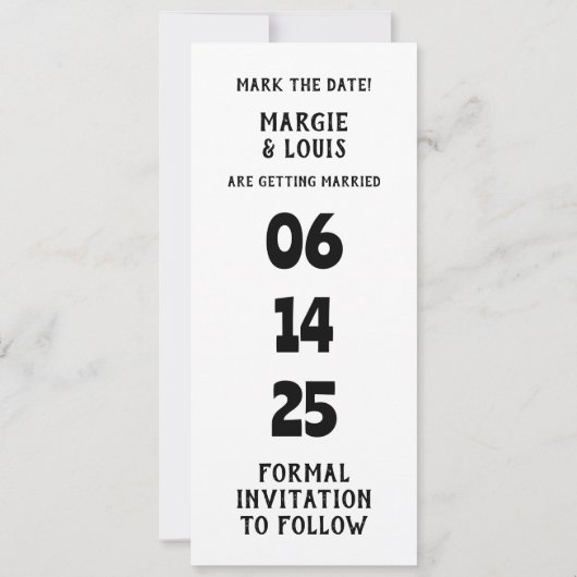 Save The Date Photo Invitation (Dos)