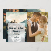 Save The Date Photo Italie Lac de Côme Destination Mariage (Devant / Derrière)