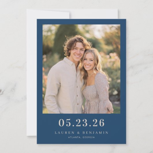 Save The Date Photo joyeuse de la Marine (Devant)