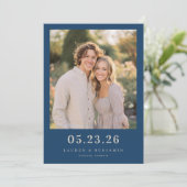 Save The Date Photo joyeuse de la Marine (Debout devant)