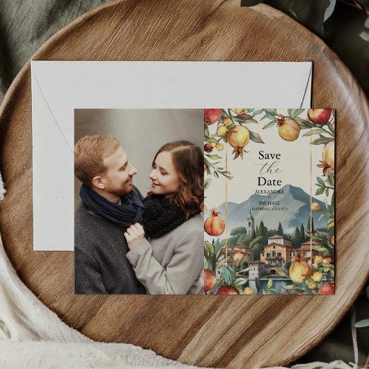 Save The Date Photo Lac de Côme Italie Destination Mariage