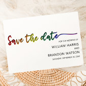 Save The Date Photo LGBT moderne Enregistrer la date Mariage