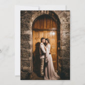 Save The Date Photo Magenta Calla Lily Mariage d'aquarelle (Dos)