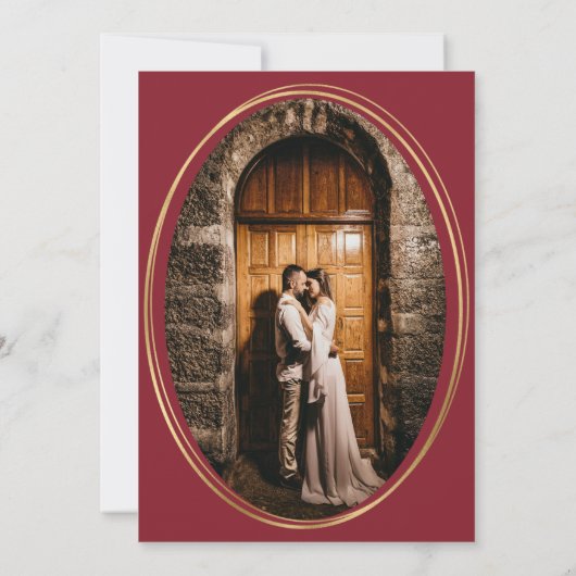 Save The Date Photo Magenta Calla Lily Mariage d'aquarelle (Dos)