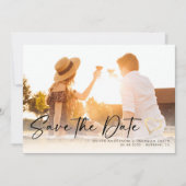 Save The Date Photo manuscrite stylée 3,5 x 5 (Devant)