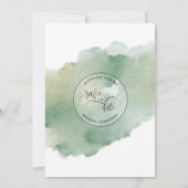 Save The Date Photo, mariage blanc et verdoyant Sauvez la date (Dos)