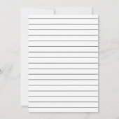 Save The Date Photo Mariage de Monogramme noir et blanc moderne (Dos)