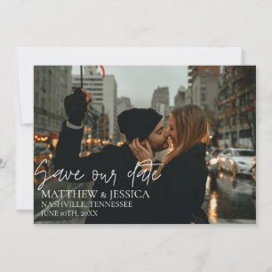 Save The Date Photo Mariage de New York Enregistrer la date