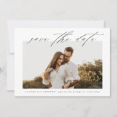 Save The Date Photo Mariage de script simple (Devant)