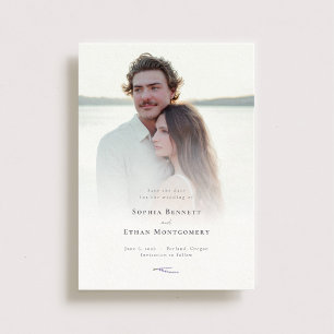 Save The Date Photo Mariage des champs de lavande