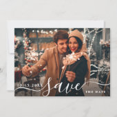 Save The Date Photo Mariage élégante et moderne (Devant)