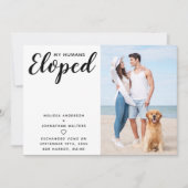Save The Date Photo Mariage Elopement personnalisées (Devant)