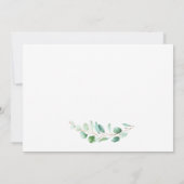 Save The Date Photo Mariage Eucalyptus Simplement Élégant (Dos)