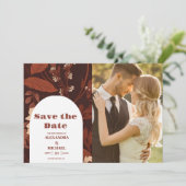 Save The Date Photo Mariage Fleur sauvage de Bourgogne (Debout devant)