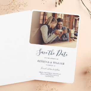 Save The Date Photo Mariage manuscrit Enregistrer La Date