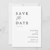 Save The Date Photo Mariage moderne Enregistrer les dates Enregi (Devant)