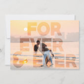 Save The Date Photo Mariage Moderne FOREVER Enregistrer La Date (Devant)