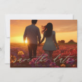 Save The Date Photo Mariage Moderne Sage Green (Devant)
