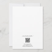 Save The Date Photo Mariage QR Code Dusty Blue (Dos)