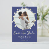 Save The Date Photo Mariage Sauvez La Date, Coeurs D'Or (Debout devant)