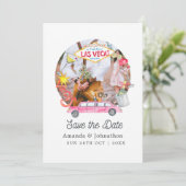 Save The Date Photo Mariage Whimsical Las Vegas (Debout devant)