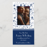 Photo Marine et Blanc Enregistrer la date