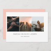 Save The Date Photo minimale (Devant / Derrière)