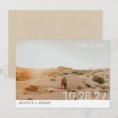 Save The Date Photo minimale (Devant / Derrière)