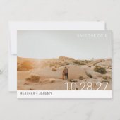 Save The Date Photo minimale (Devant)