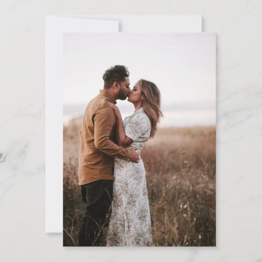 Save The Date Photo minimale Enregistrer la date (Dos)