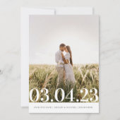 Save The Date Photo minimale moderne Enregistrer la date (Devant)