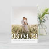 Save The Date Photo minimale moderne Enregistrer la date (Debout devant)