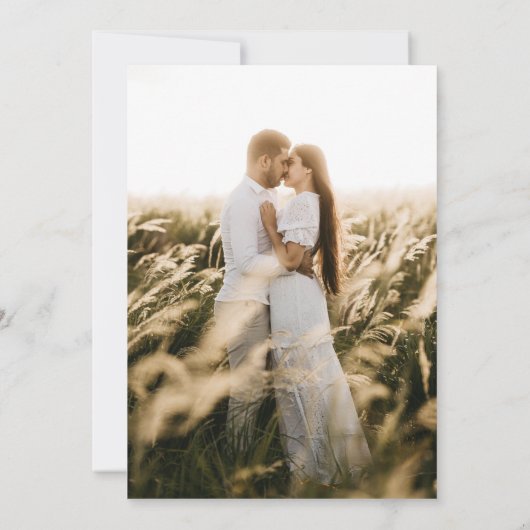 Save The Date Photo minimale moderne Enregistrer la date (Dos)